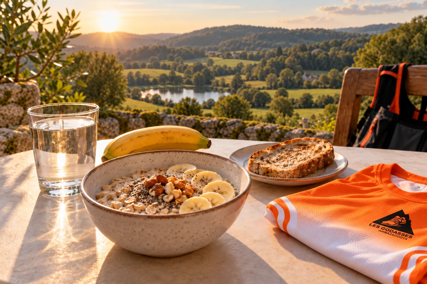 Un repas familier préparé avant la sortie