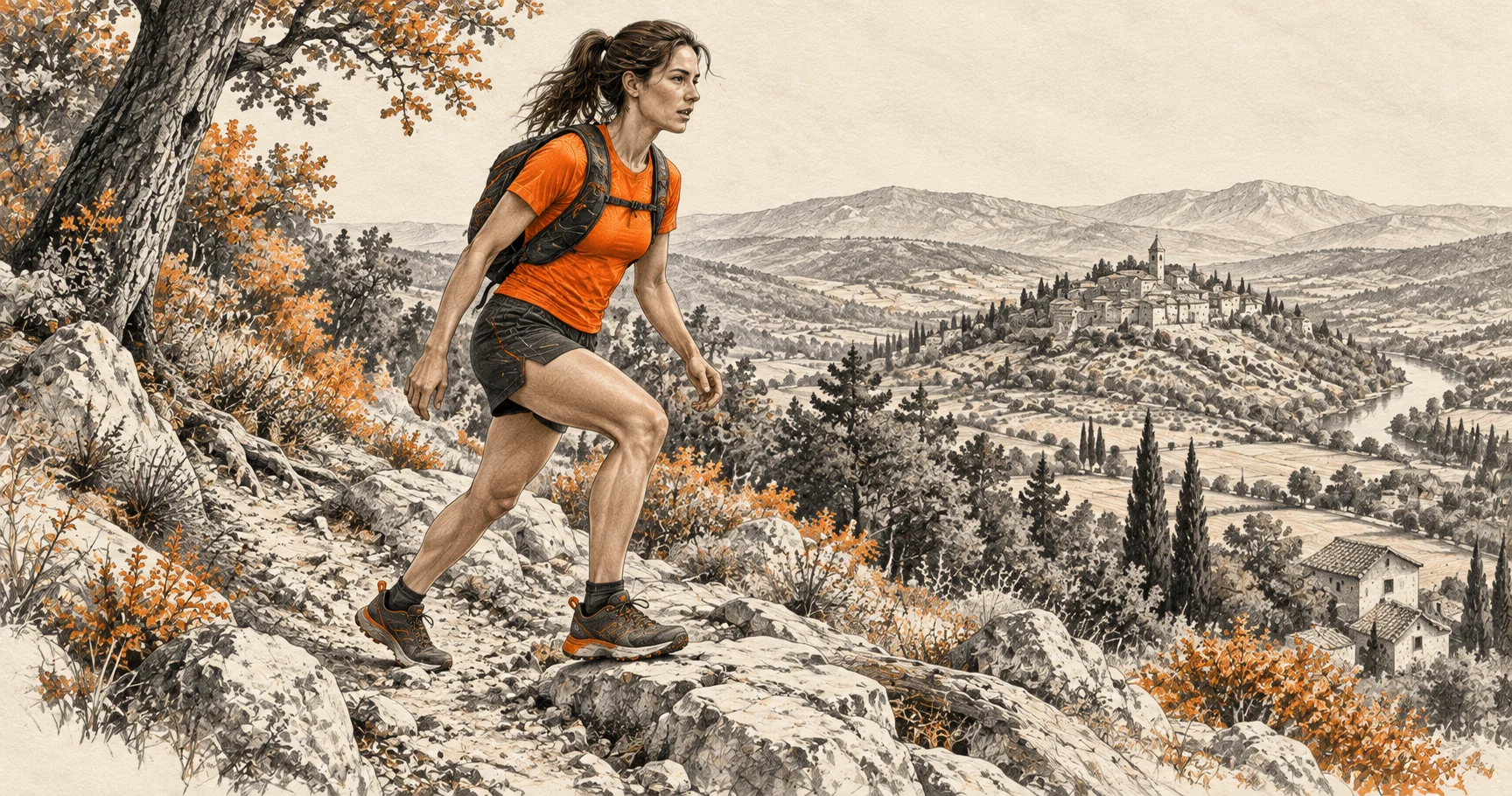 En montée, comparer marche et course à effort confortable.