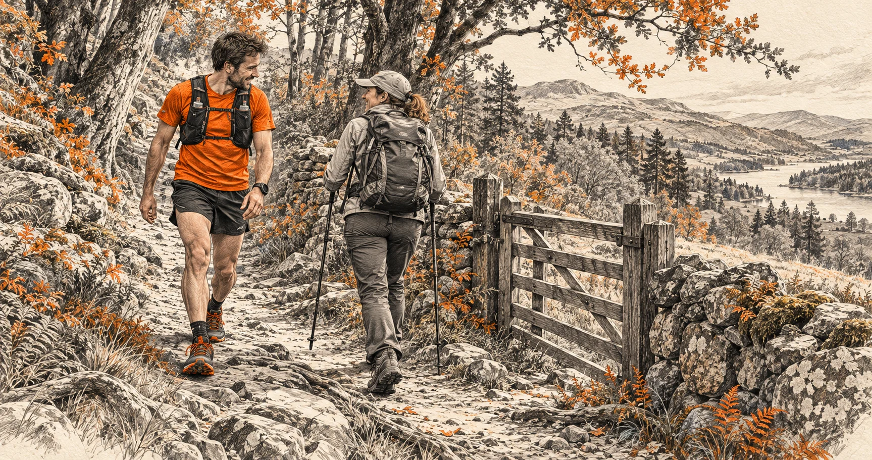 Rester sur les chemins autorisés et partager les passages.